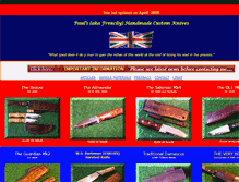 Tablet Screenshot of customknivesandsticks.co.uk